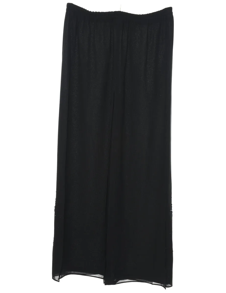 Flared Leg Beaded Palazzo - W32 L30