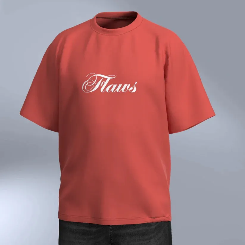 Flaws Coral Royale Oversize T-shirt