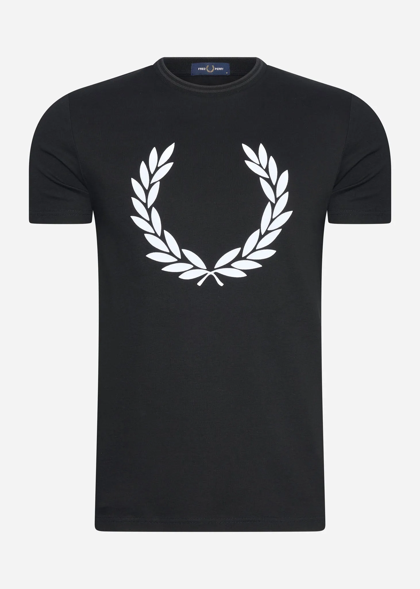 Flock laurel wreath t-shirt - black