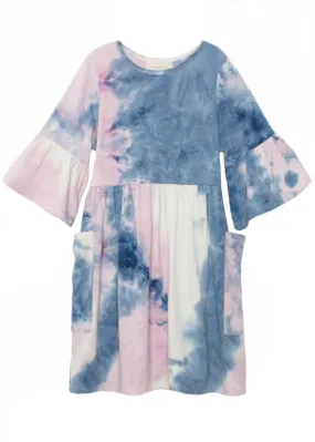 Frilly Lady Knit Tie Dye Dress