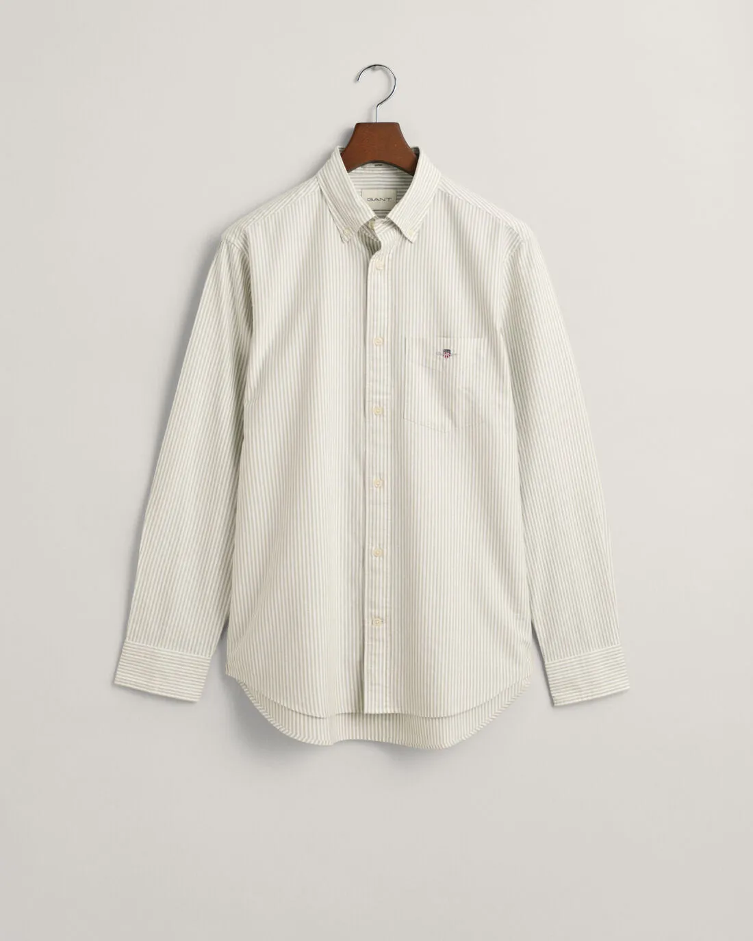 GANT - 3XL Oxford Banker Stripe Shirt, Milky Matcha