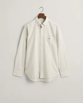 GANT - 3XL Oxford Banker Stripe Shirt, Milky Matcha