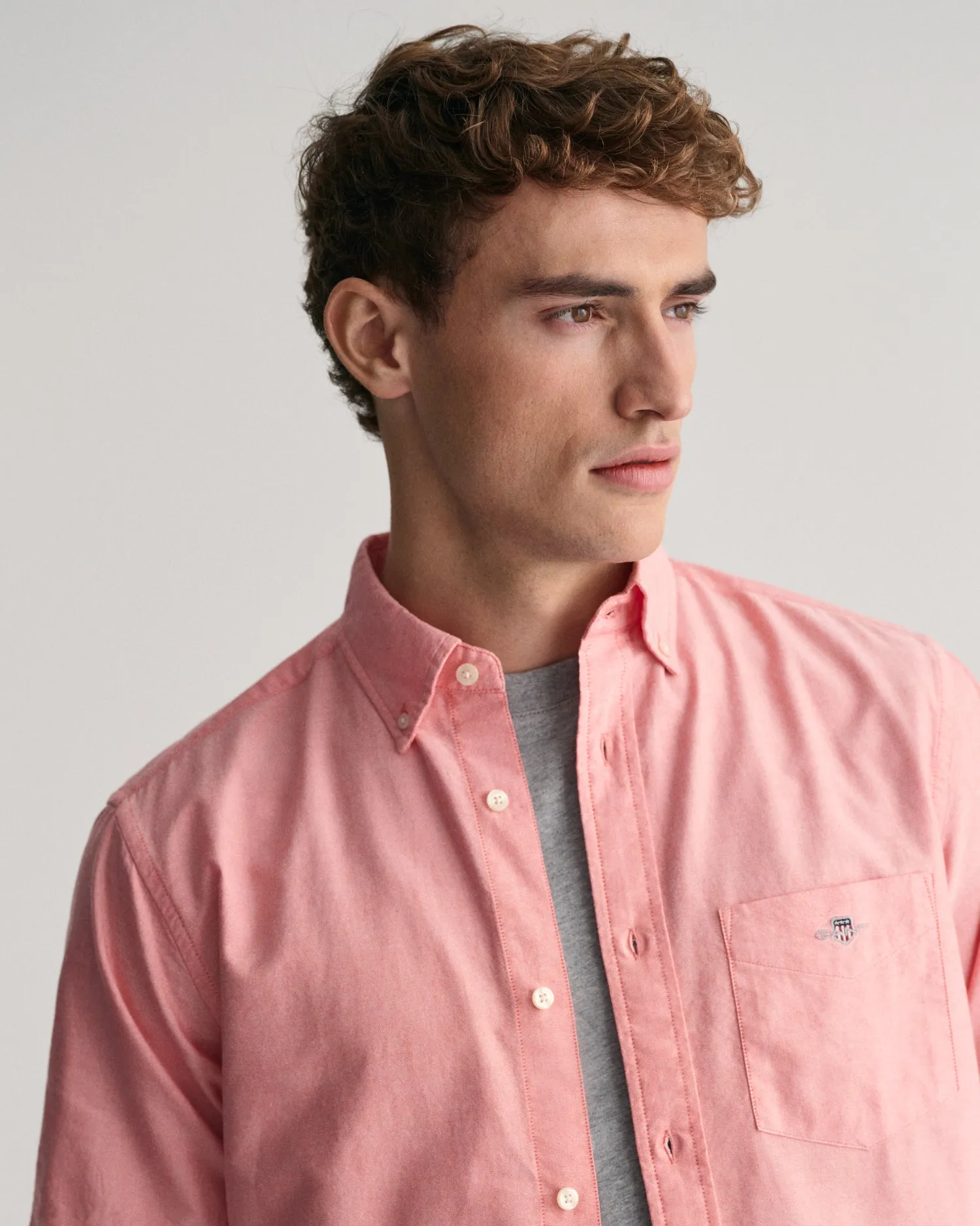 GANT - 3XL Oxford SS Shirt, Sunset Pink