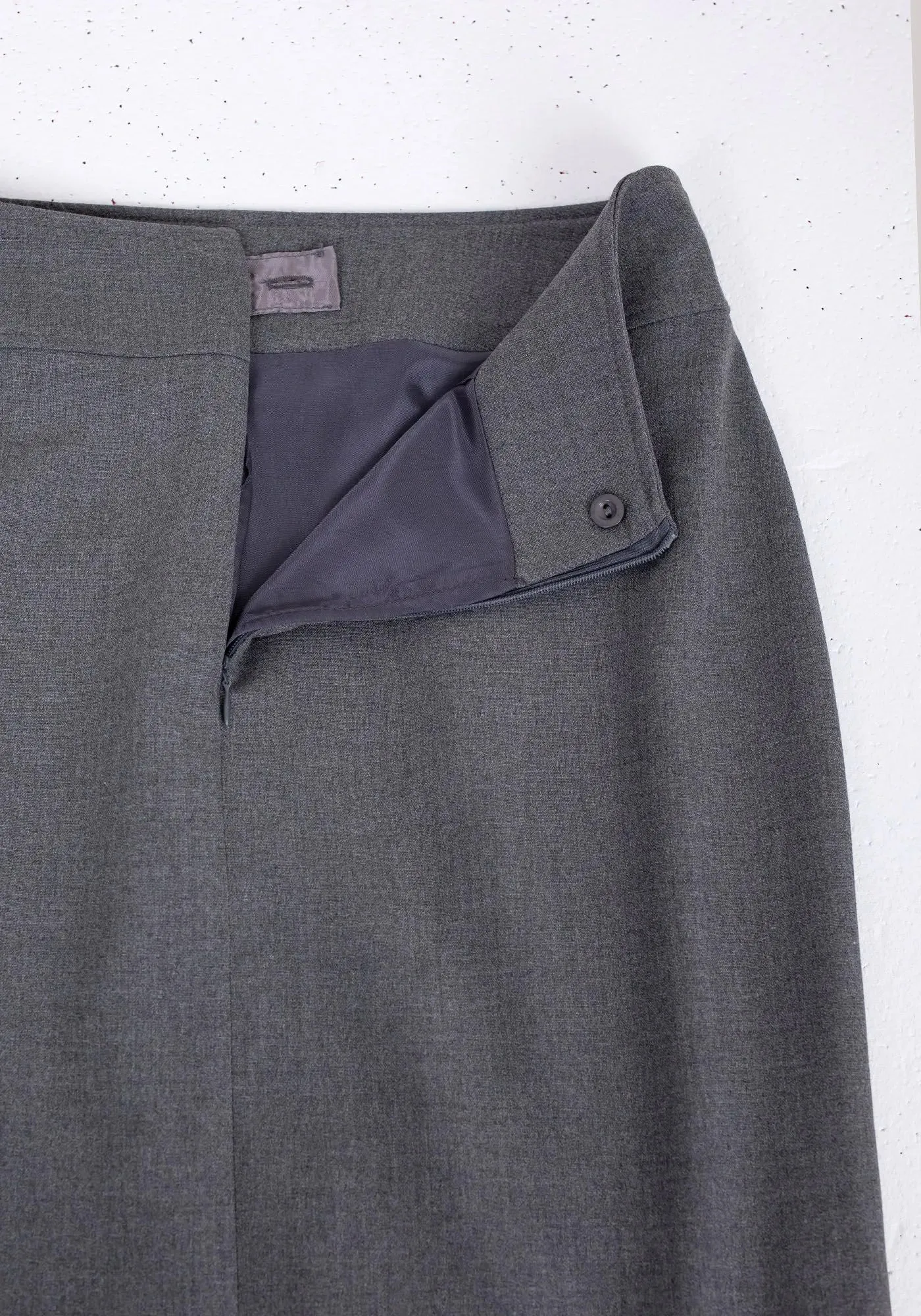 Grey Maxi Back Slitted Pencil Skirt