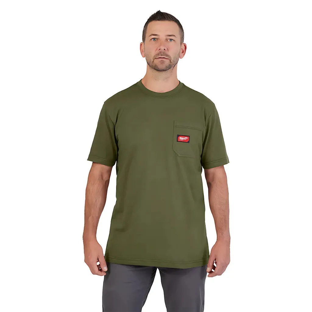 GRIDIRON™ Pocket T-Shirt - Short Sleeve Green M
