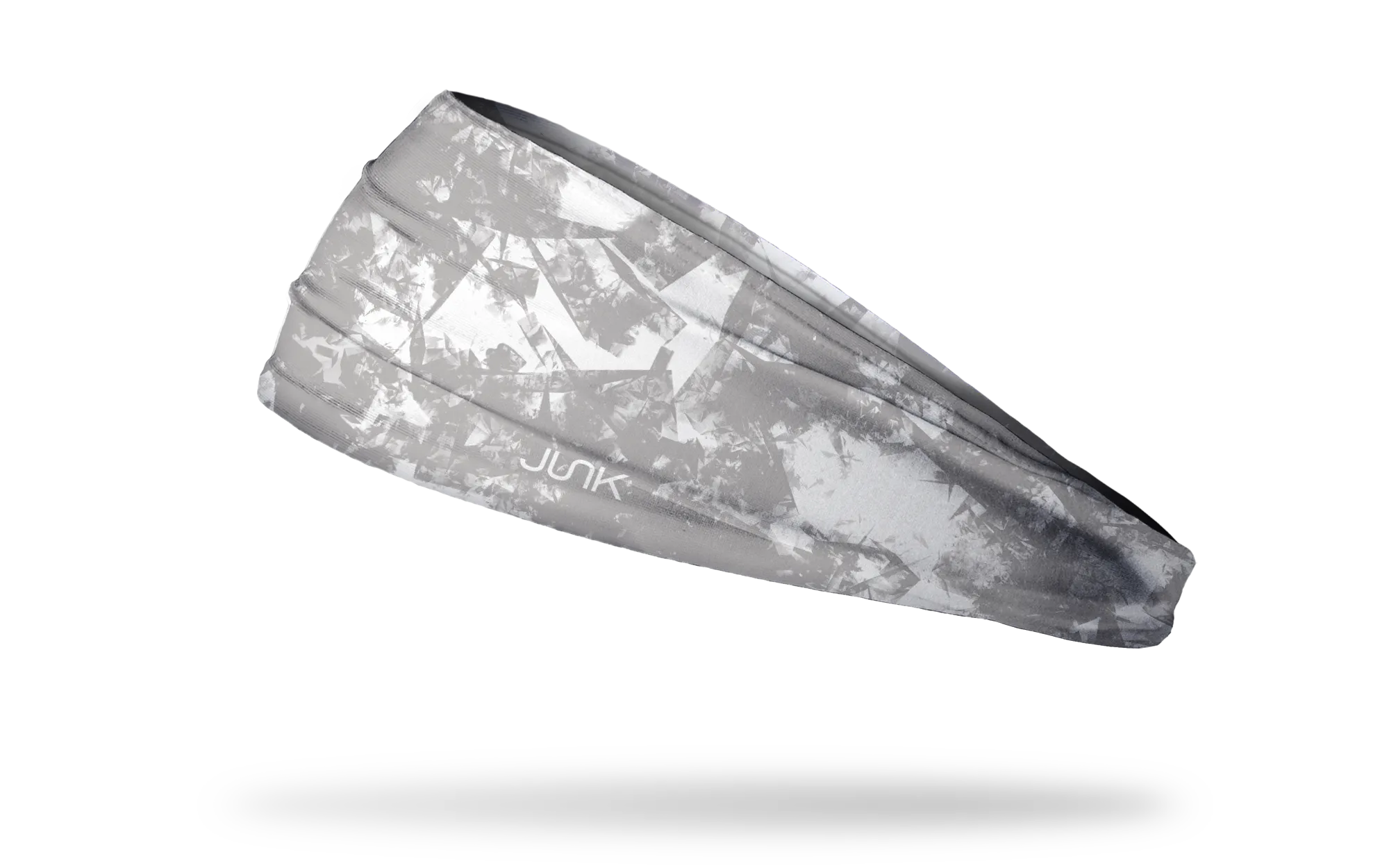 Gridiron White Gray Headband