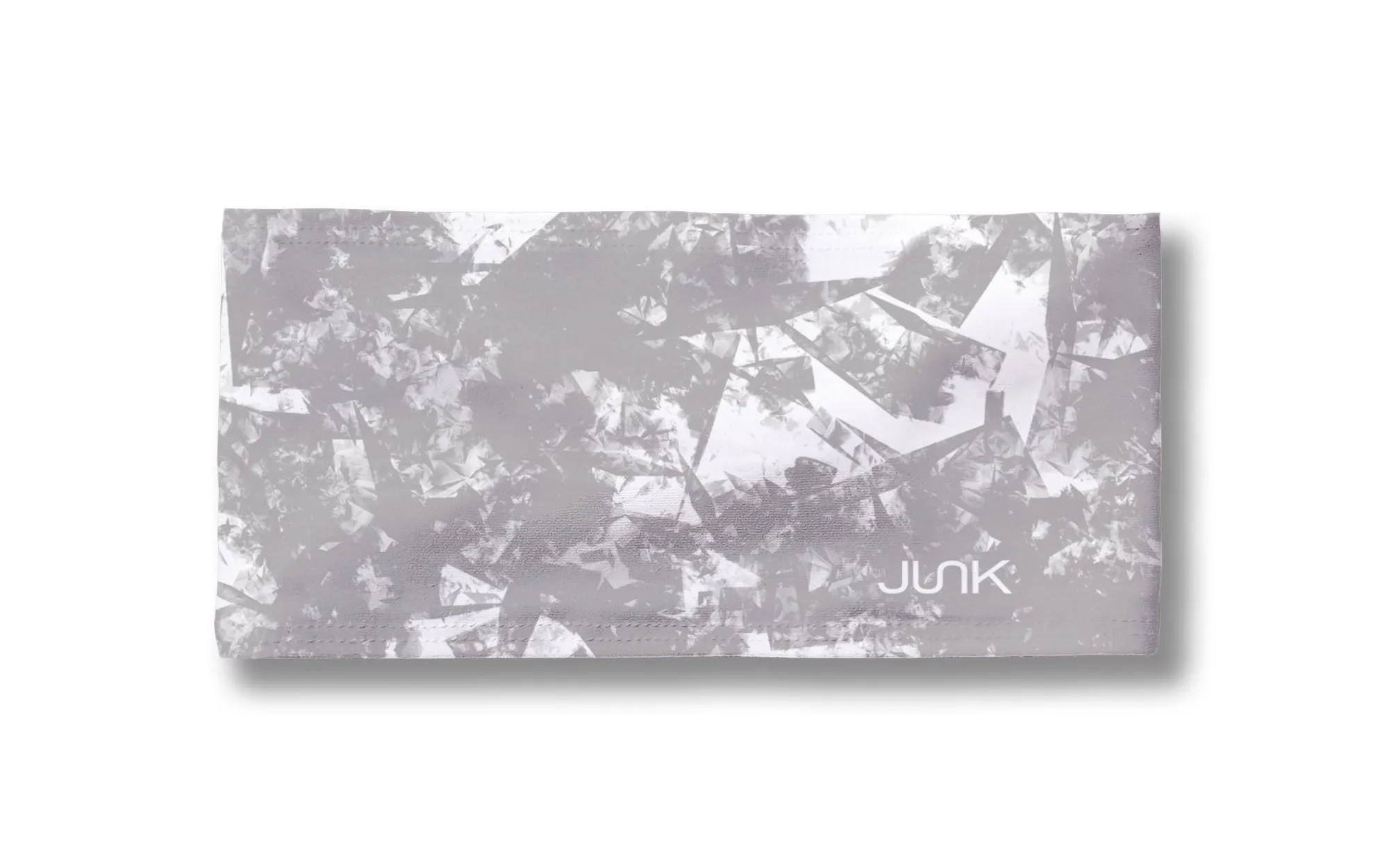 Gridiron White Gray Headband
