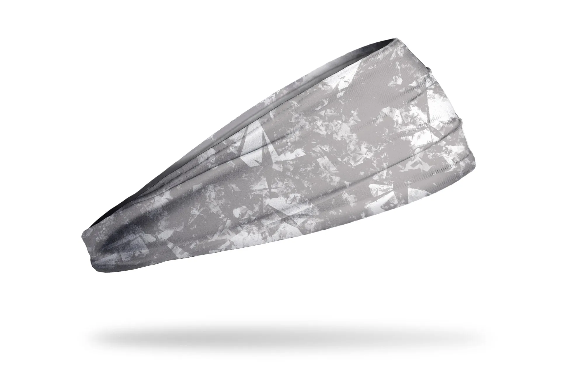 Gridiron White Gray Headband