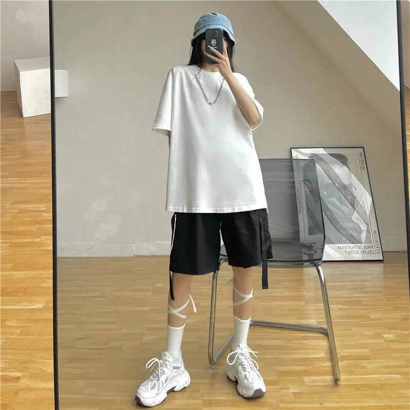 Grunge Aesthetic Oversized T-Shirt With Chain