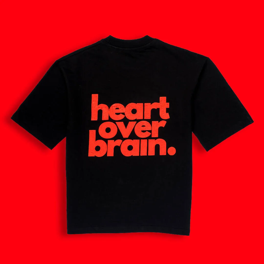 heart over brain.