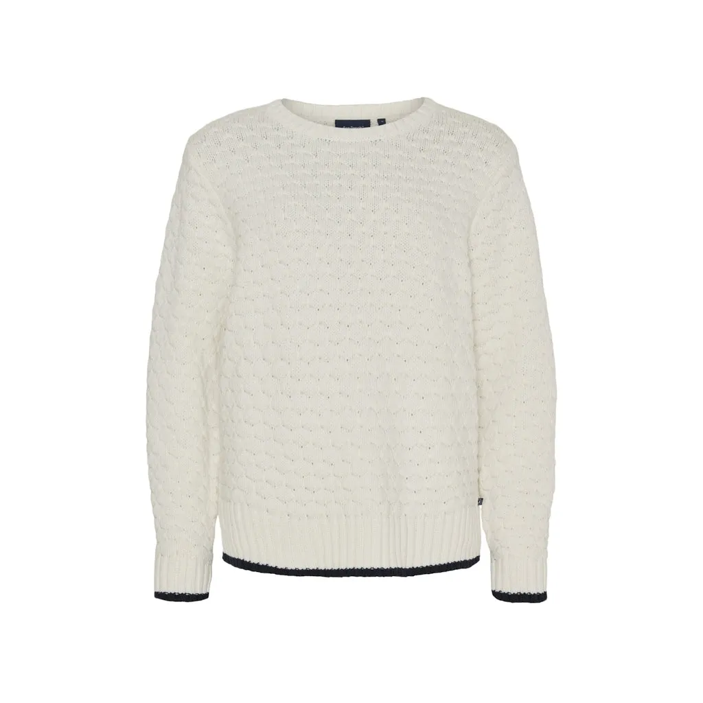 Janey bubble Knit - Pearl