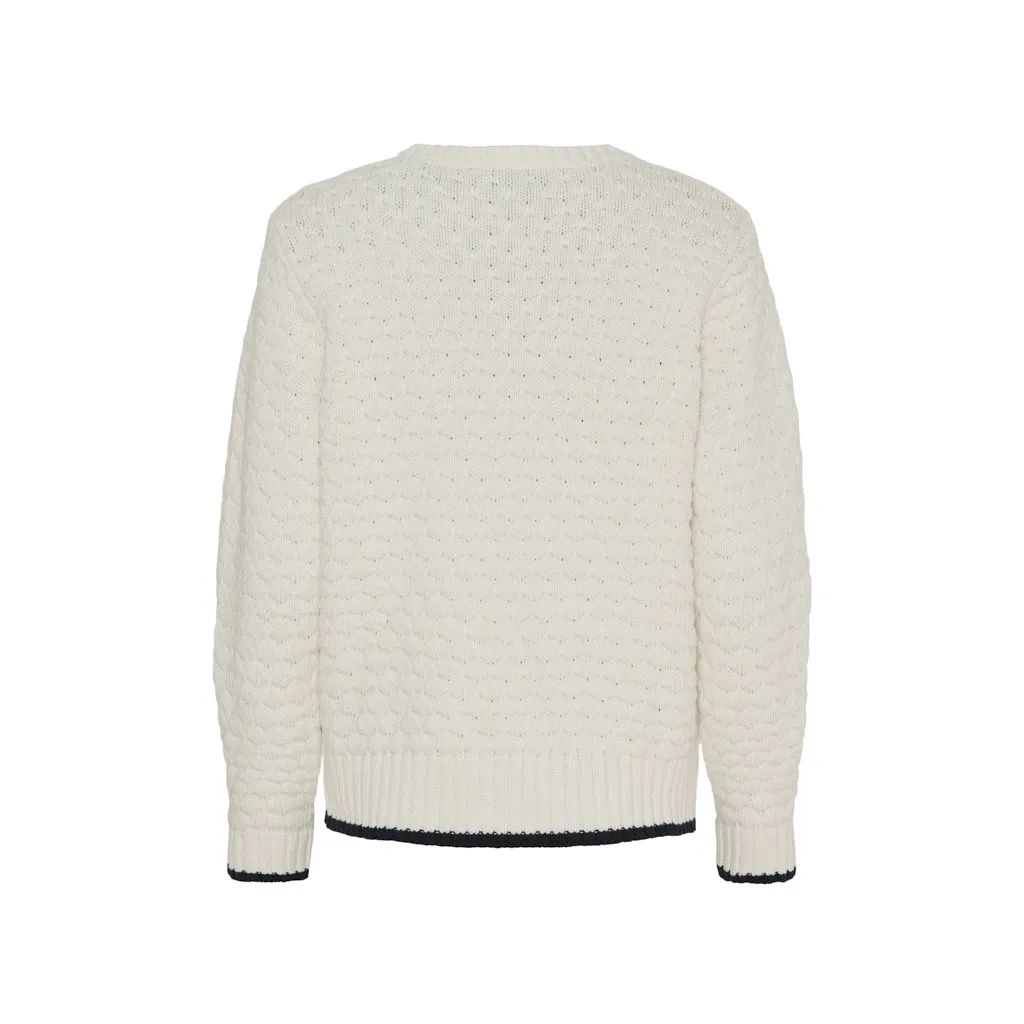 Janey bubble Knit - Pearl