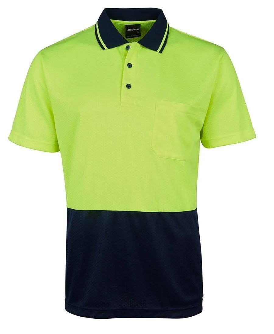 JB'S Hi-Vis Jacquard Non Cuff Polo 6HJNC
