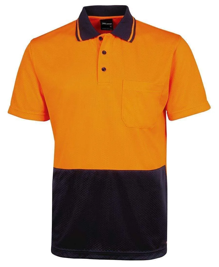 JB'S Hi-Vis Jacquard Non Cuff Polo 6HJNC
