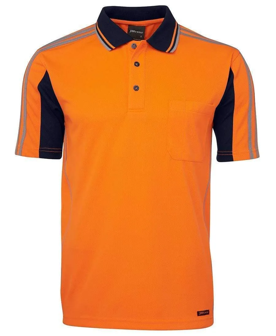 JB'S Hi-Vis Short Sleeve Arm Tape Polo 6AT4S