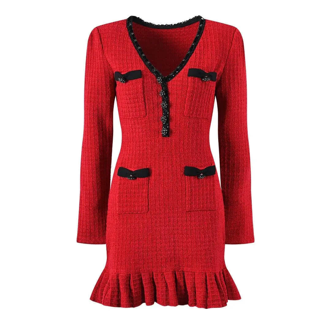 JURISALIN Knit Bodycon Dress