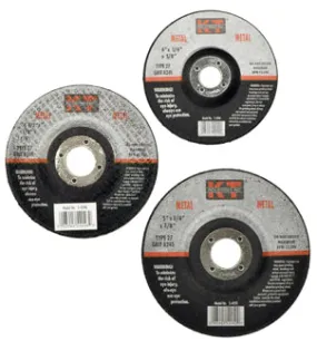 K-T Industries 4-1/2" X 1/8" X 7/8" Metal Grinding Wheel