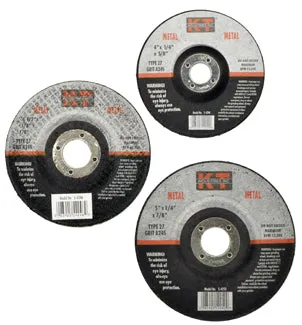 K-T Industries 5" X 1/4" X 7/8" Metal Grinding Wheel