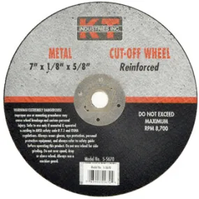 K-T Industries 7" X 1/8" X Dia Metal Cutting Wheel