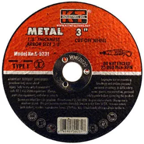 K-T Industries Cutting Wheel 3" X 1/8" X 3/8"