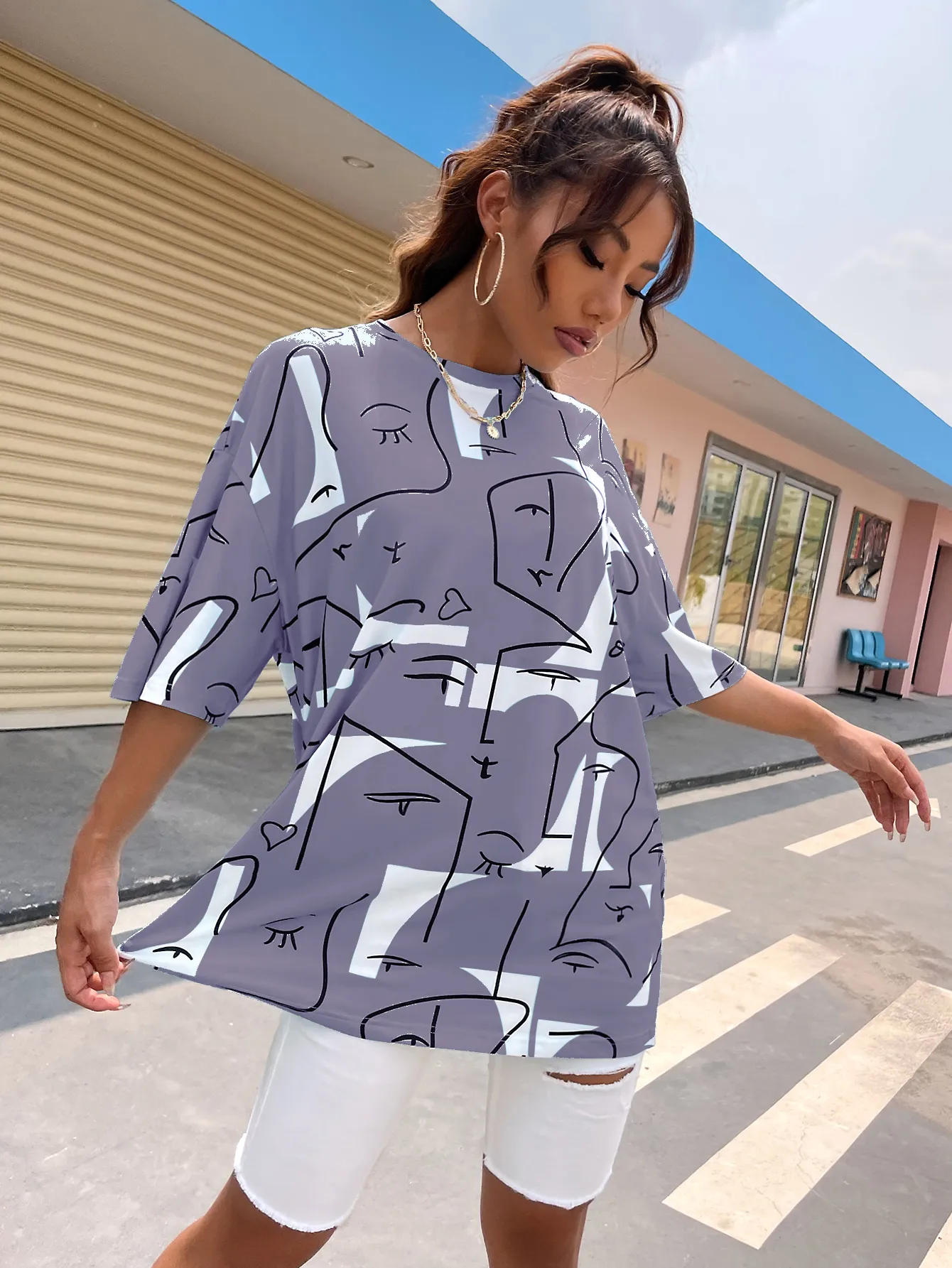 KittenAlarm - Abstract Print Tee