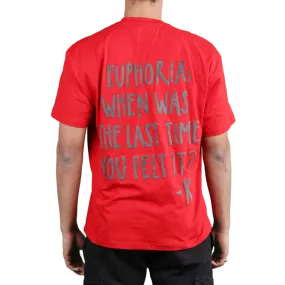 KNN Calcutta 'Euphoria' Red Oversize T-Shirt
