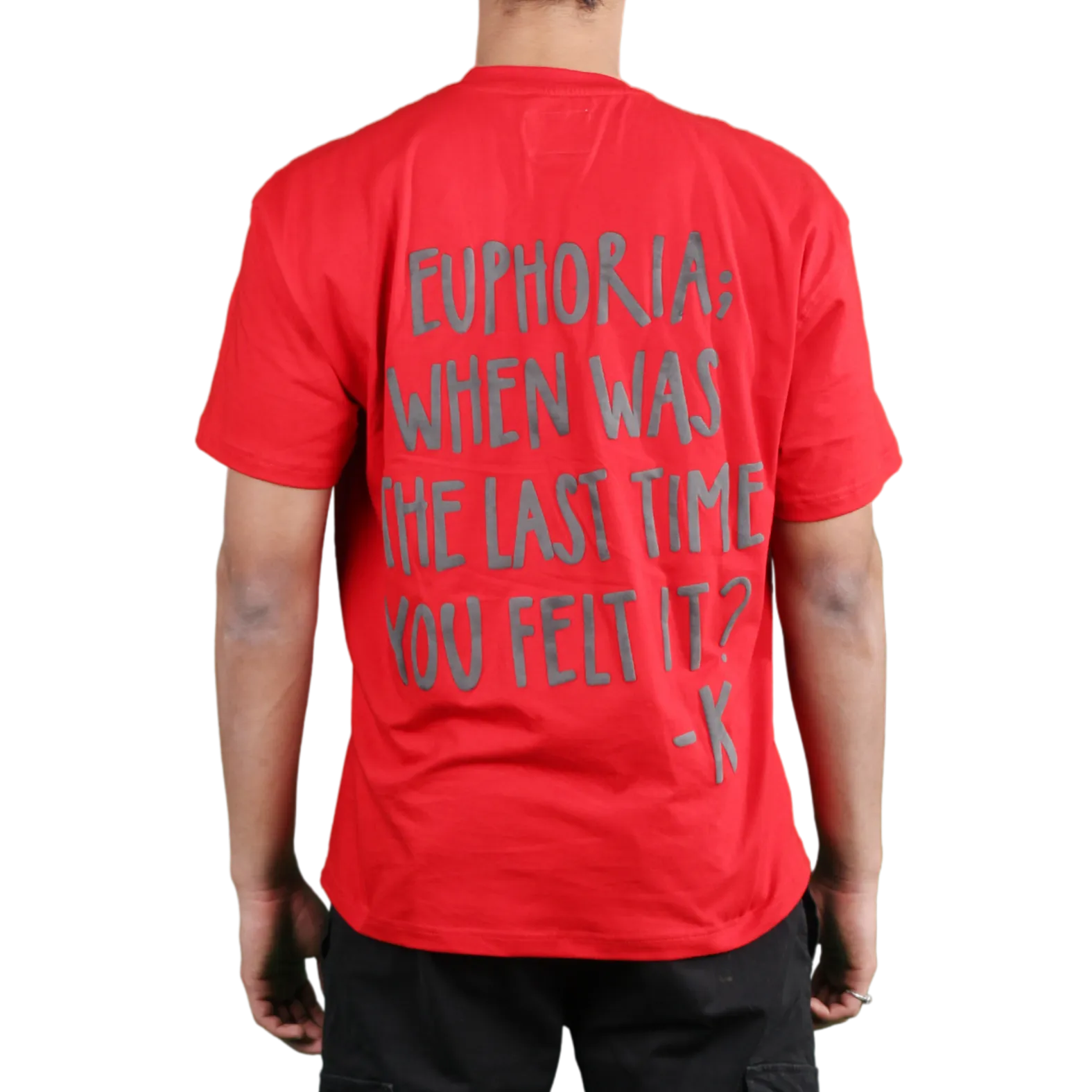 KNN Calcutta 'Euphoria' Red Oversize T-Shirt