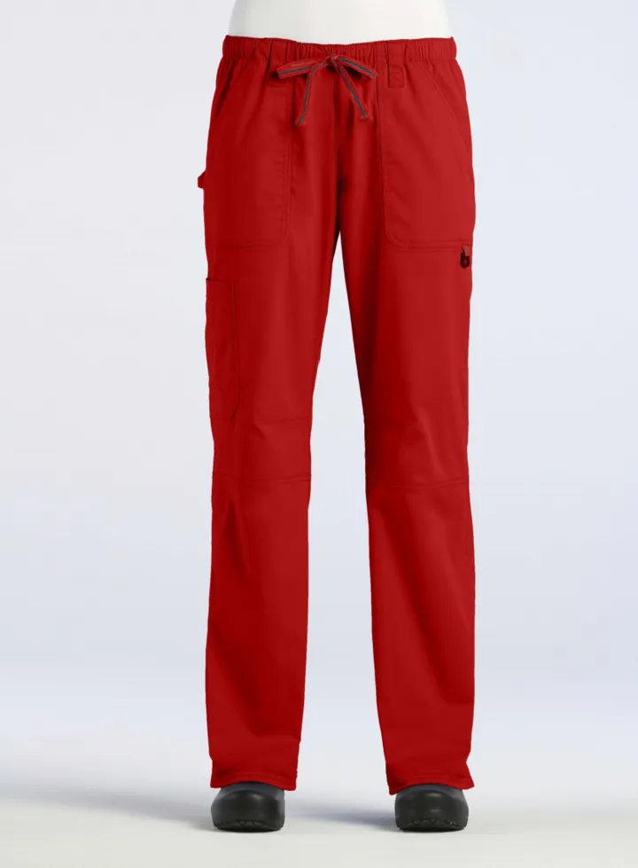 Ladies Adjustable Functional Pant by Maevn  XXS-3XL / RED