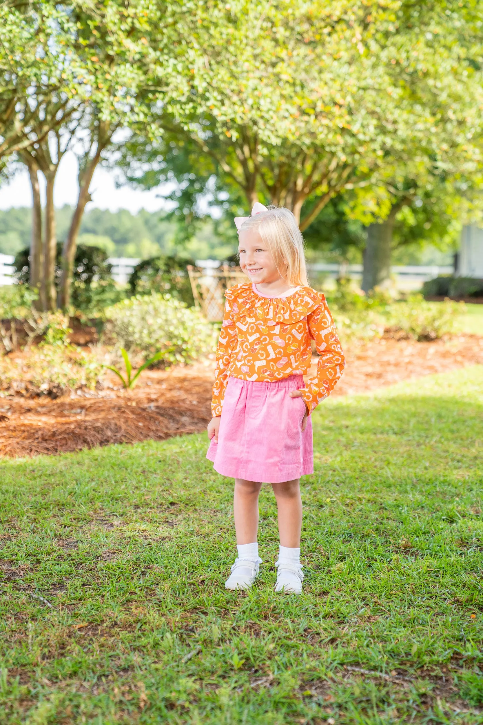Larrison Rodeo Ruffle Collar Shirt