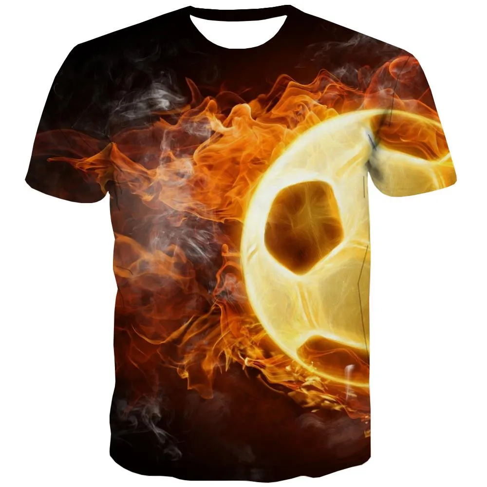 Lawn T shirts Men Football Tshirts Cool Athletics Tshirt Printed Stadium Tshirts Casual