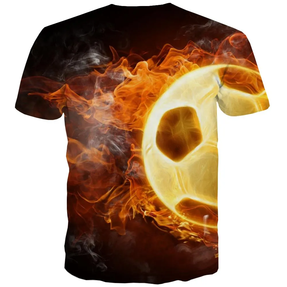 Lawn T shirts Men Football Tshirts Cool Athletics Tshirt Printed Stadium Tshirts Casual