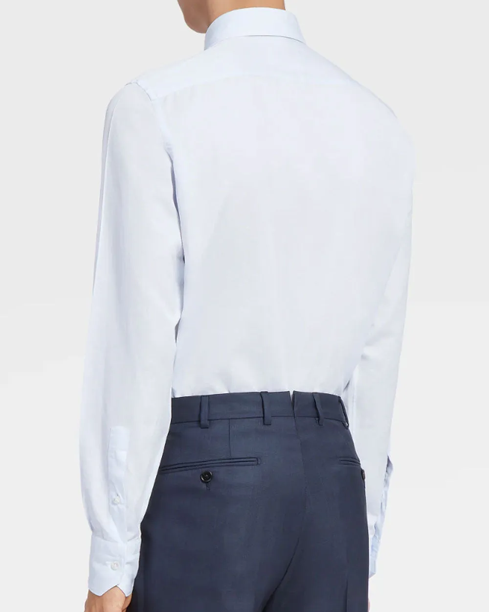 Light Blue Cotton Sport Shirt
