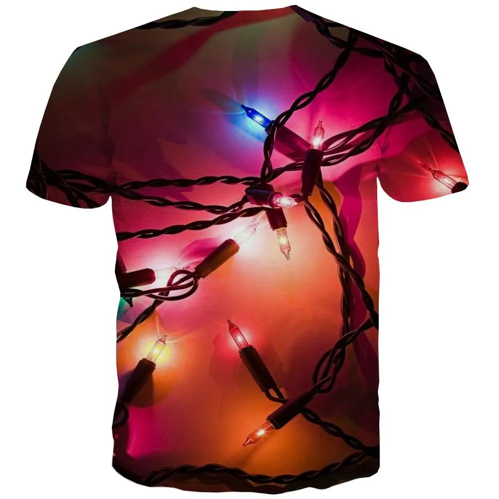 little lantern shirt Print clothes festival Cool Christmas art costume men