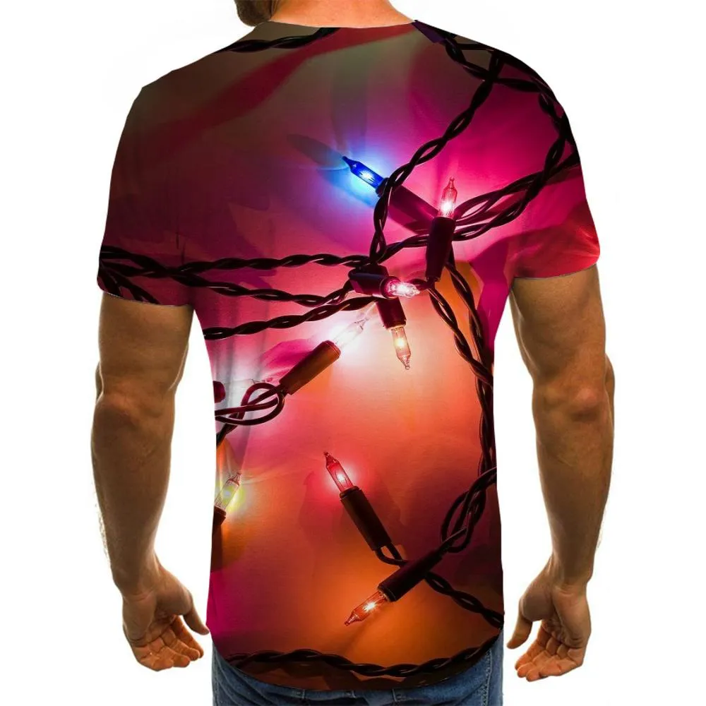 little lantern shirt Print clothes festival Cool Christmas art costume men