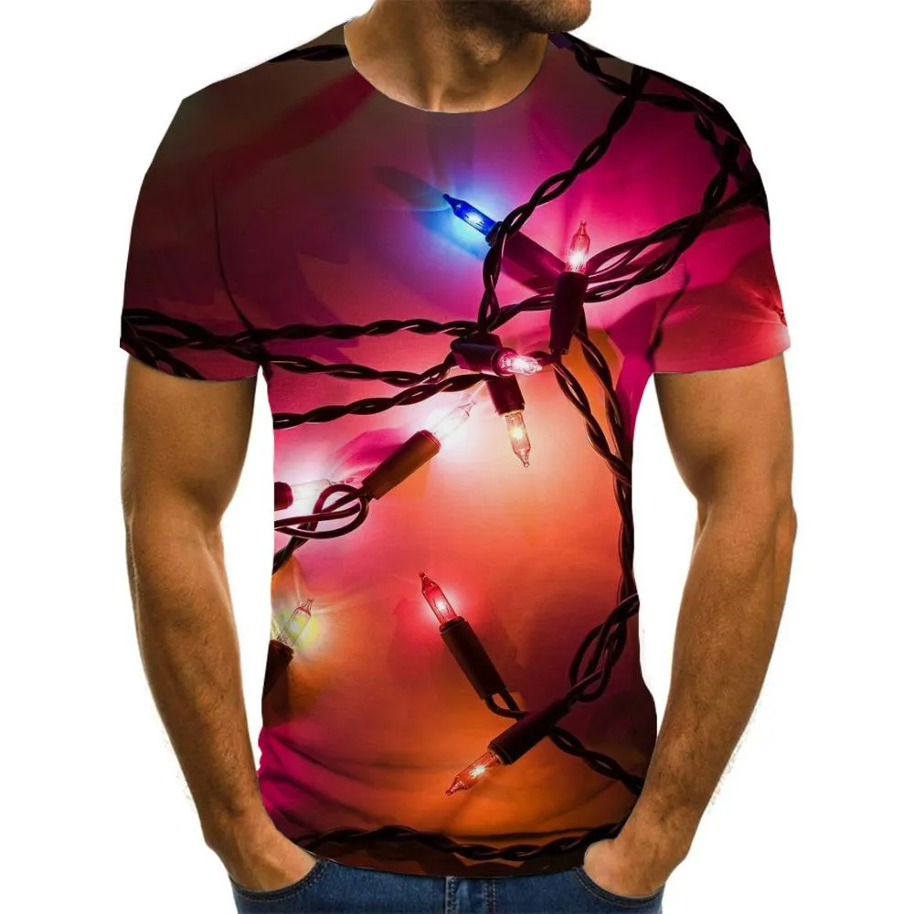 little lantern shirt Print clothes festival Cool Christmas art costume men