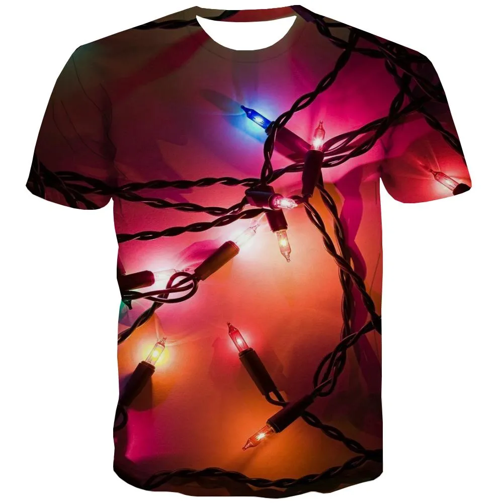 little lantern shirt Print clothes festival Cool Christmas art costume men