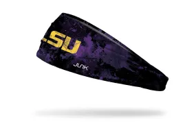 Louisiana State University: Grunge Black Headband
