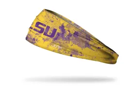 Louisiana State University: Grunge Gold Headband
