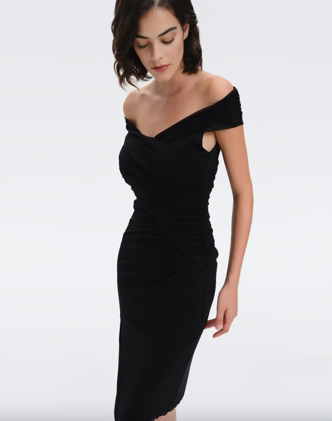 Lovinia Mesh Dress - Black