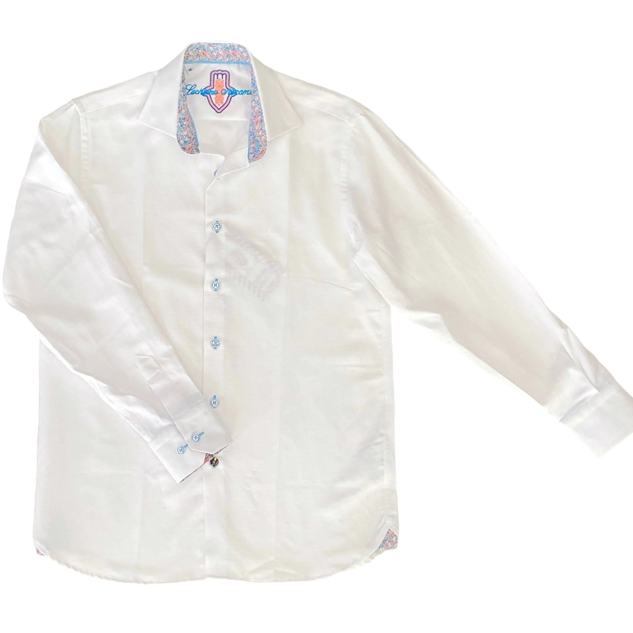Luchiano Visconti Boys White Dress Shirt