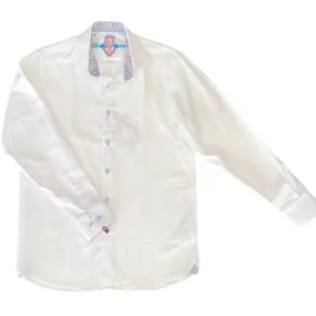 Luchiano Visconti Boys White Dress Shirt