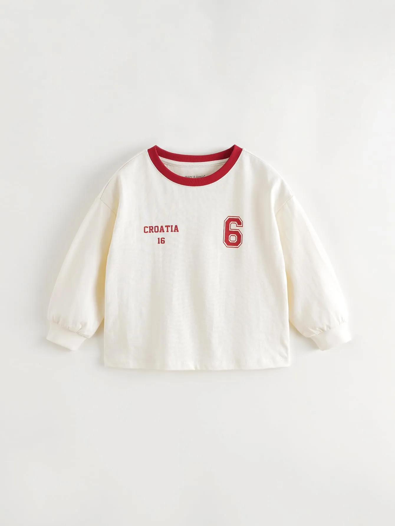 MARC & JANIE Boys Girls Color Block Crew Neck T-shirts 241006