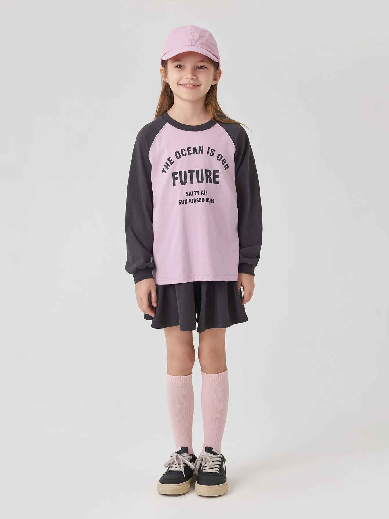 MARC & JANIE Boys Girls Color Block Raglan Sleeve T-shirts 241002