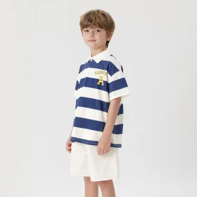 MARC & JANIE Boys Striped Polo Shirt 240399