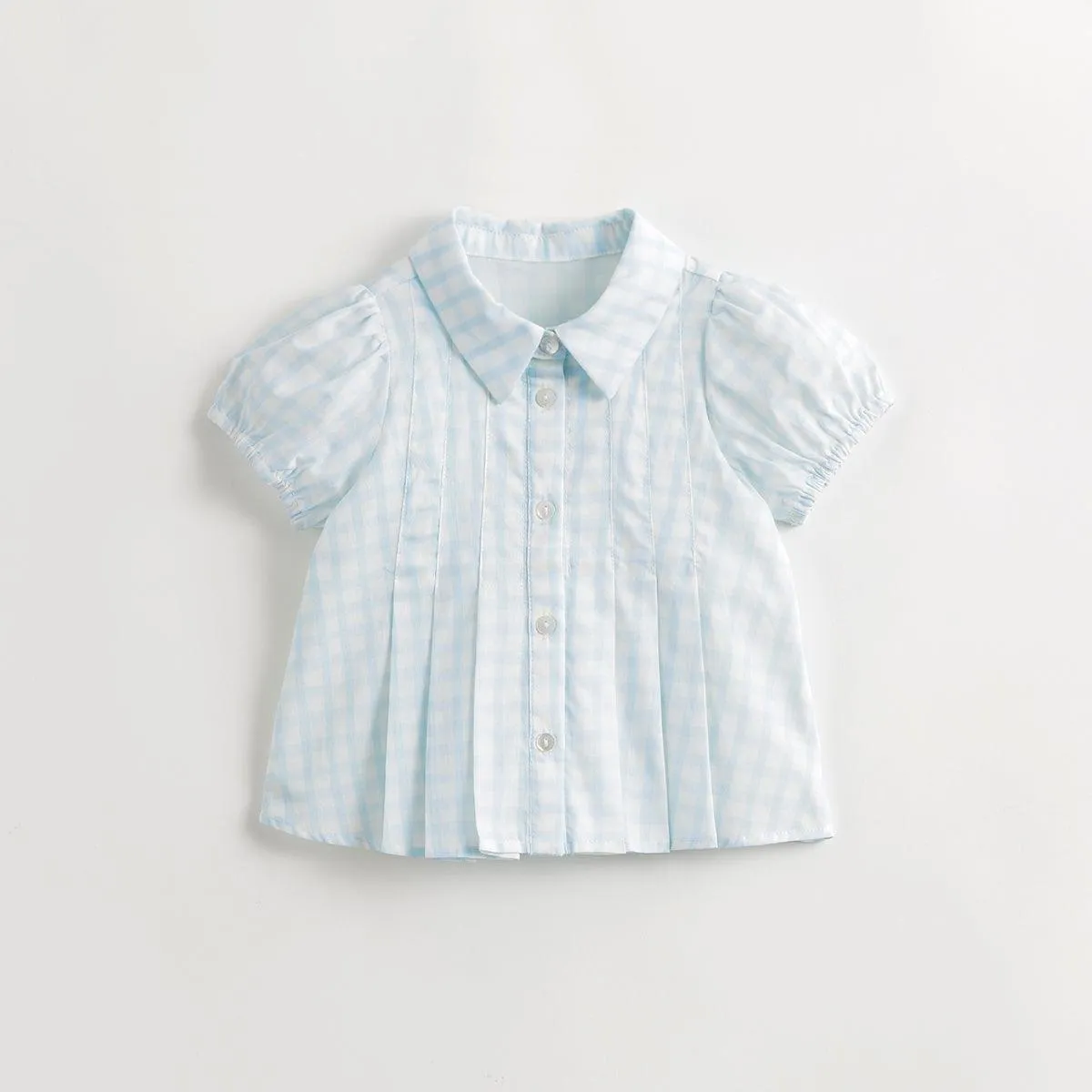 MARC & JANIE Girls Bubble Sleeve Shirt 240602