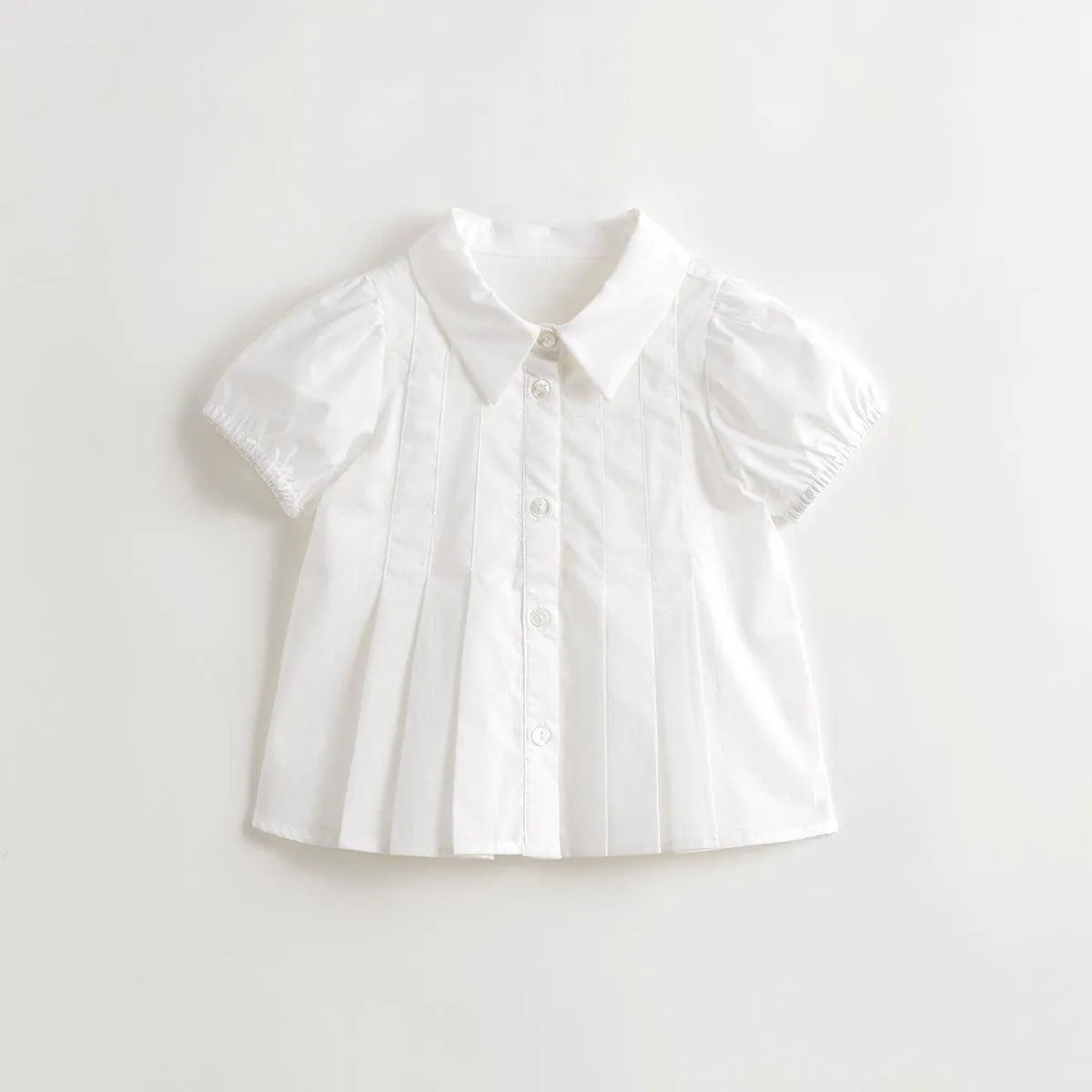 MARC & JANIE Girls Bubble Sleeve Shirt 240602