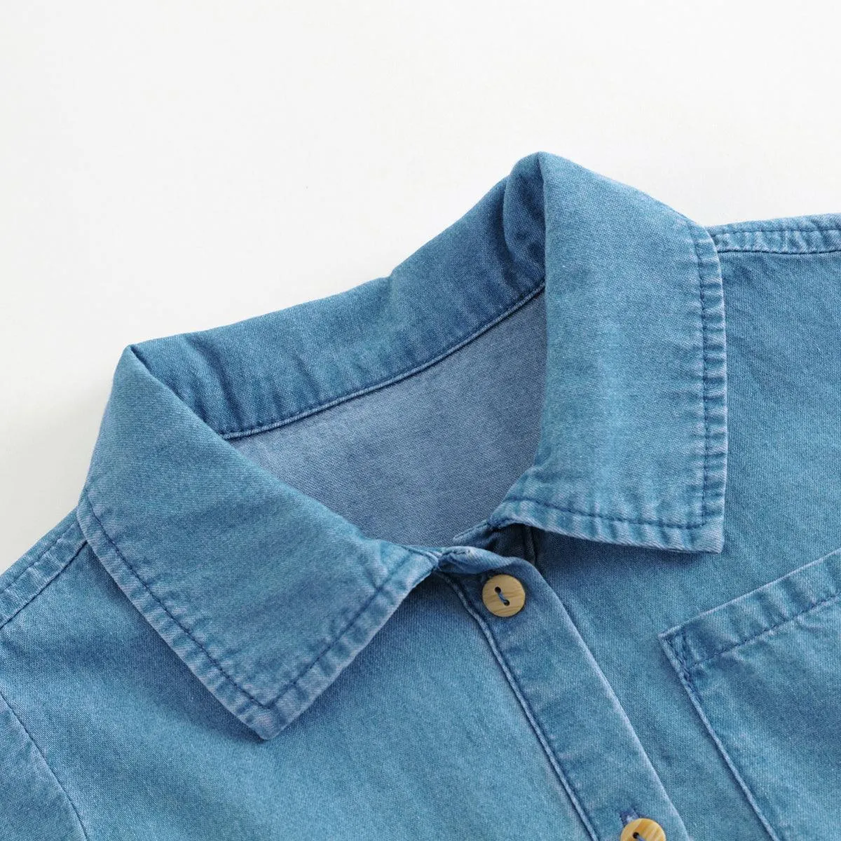 MARC & JANIE Girls Denim Shirt Dress 240107
