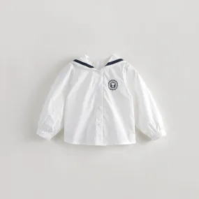 MARC & JANIE Girls Naval Collar Shirt 231360