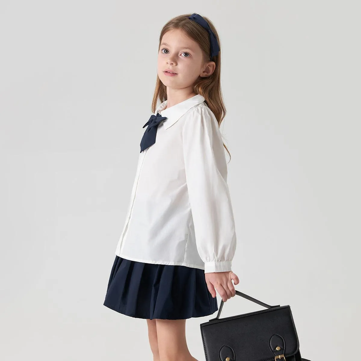 MARC & JANIE Girls Shirt Pleated Skirt Sets 231366