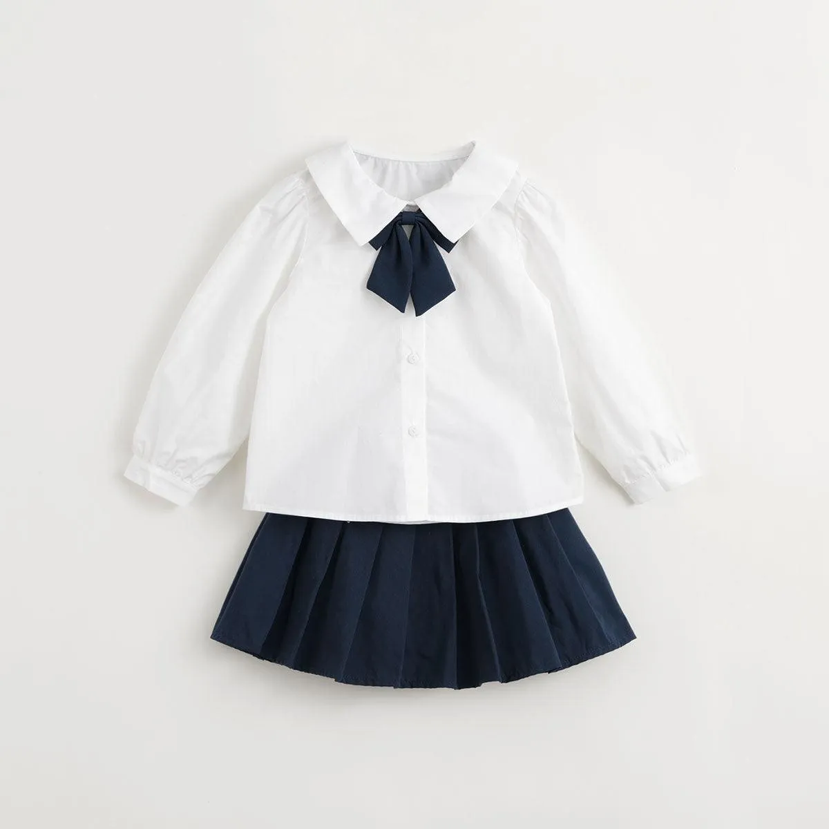 MARC & JANIE Girls Shirt Pleated Skirt Sets 231366